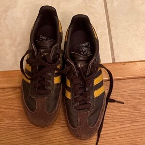 RARE adidas Women's Sneakers Brown and Yellow